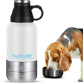HydroPet Stainless Steel Dog Water Bottle with Dual Bowls (32 oz / 64 oz)