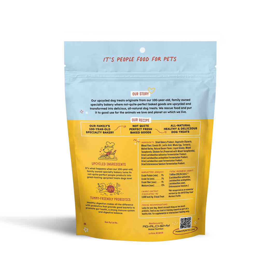 Pro Bakery Bites Soft & Chewy Probiotic Dog Treat - 6oz. Bag