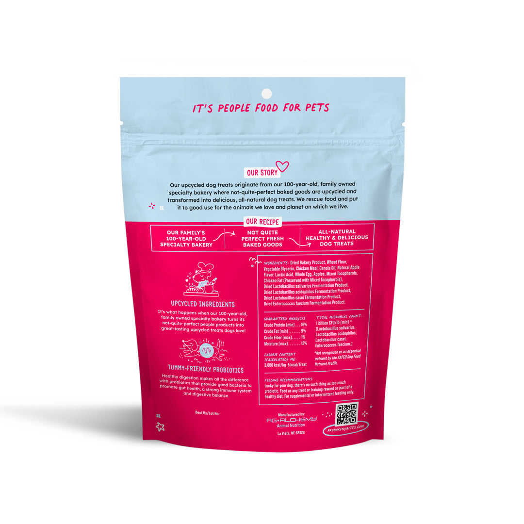 Pro Bakery Bites Soft & Chewy Probiotic Dog Treat - 6oz. Bag