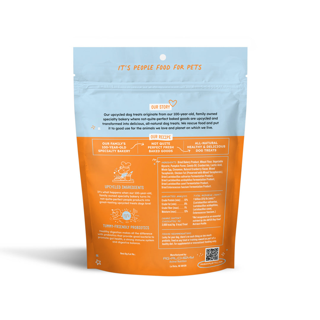 Pro Bakery Bites Soft & Chewy Probiotic Dog Treat - 6oz. Bag