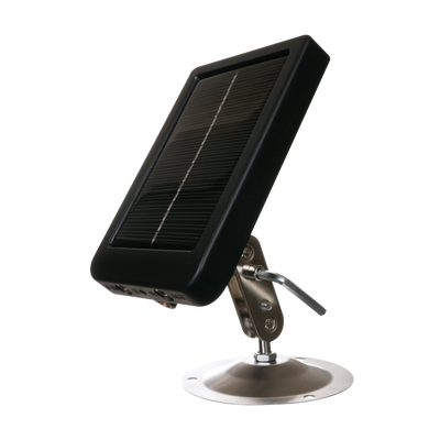 Solar panel on stand